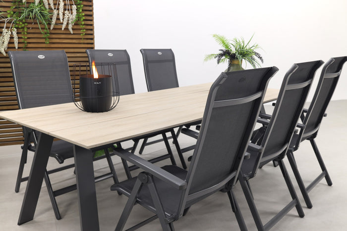 Hartman Milaan verstelbaar|Nevada 240x100 cm. tuinset