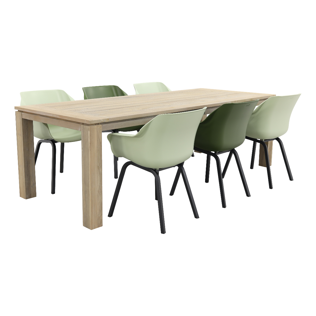 Hartman Sophie Element mixed green|Rome grey 240 cm. tuinset - 7-delig