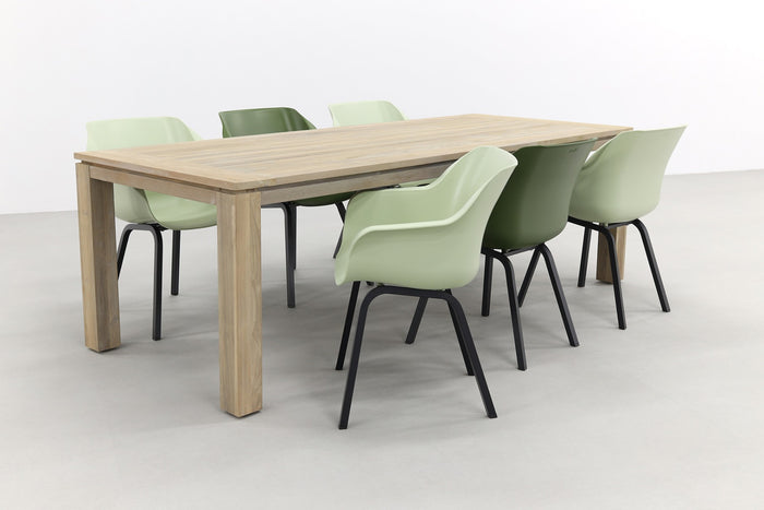 Hartman Sophie Element mixed green|Rome grey 240 cm. tuinset - 7-delig