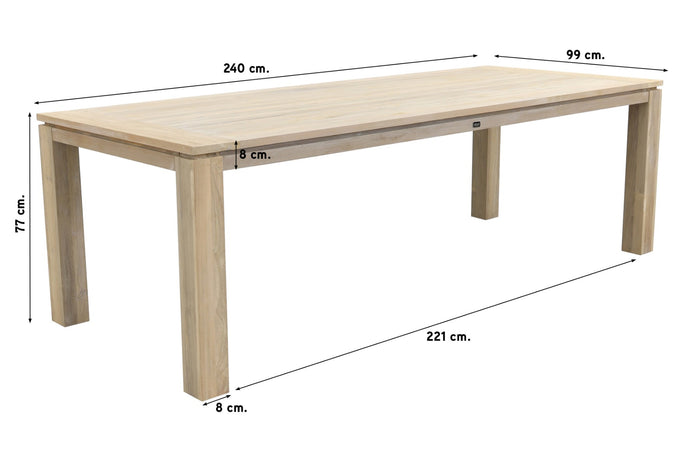 Hartman Sophie Element mixed green|Rome grey 240 cm. tuinset - 7-delig