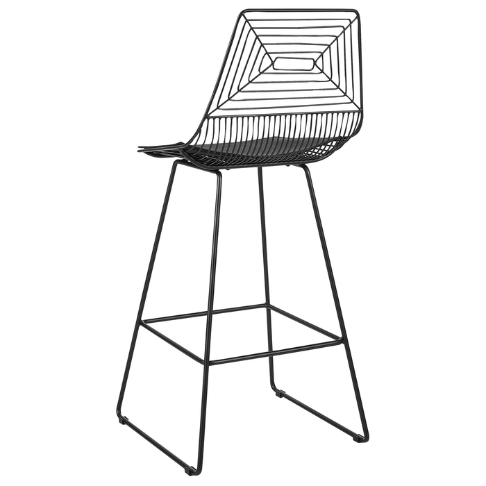 Beliani - BISBEE - Barkruk set van 2 - Zwart - Metaal