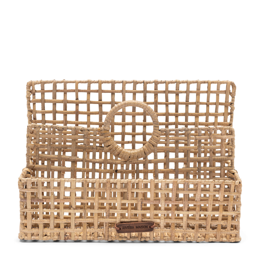 Riviera Maison tijdschriftenhouder Naturel - Sisi Organizer - rotan