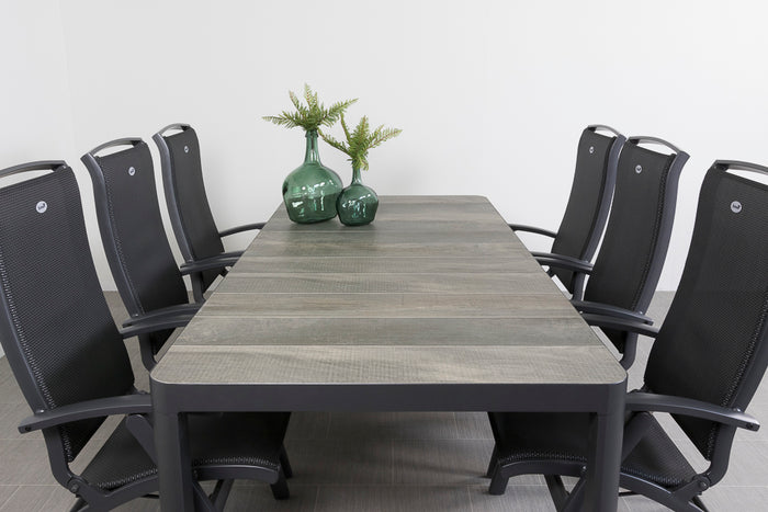 Hartman Da Vinci alu|Queens 220 cm. tuinset - 7-delig verstelbaar