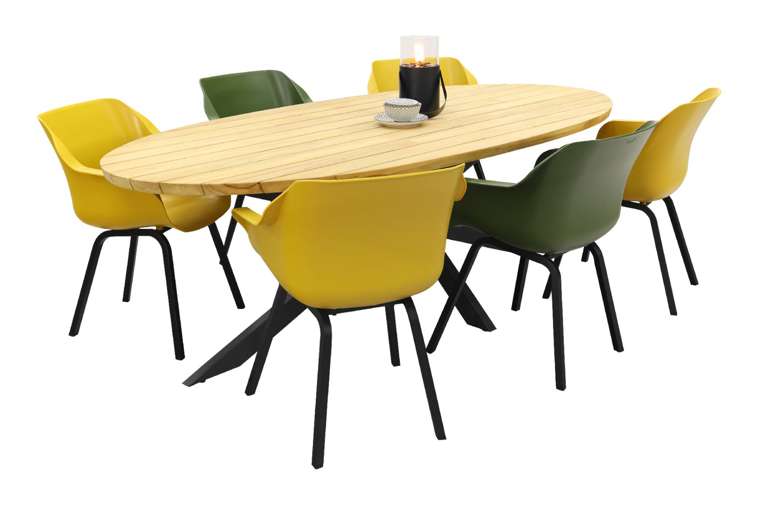 Hartman Sophie element yellow|green|Taste Prado 240x115 cm. tuinset