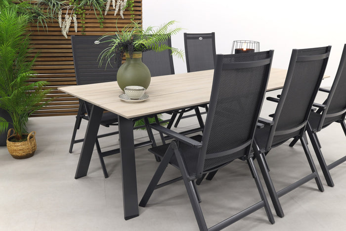 Hartman Napoli verstelbaar|Nevada 240x100 cm. tuinset