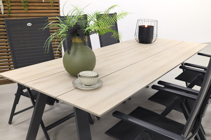 Hartman Napoli verstelbaar|Nevada 240x100 cm. tuinset