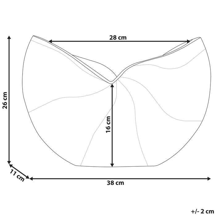 Beliani - HATTUSA - Bloemenvaas - Goud - Aluminium