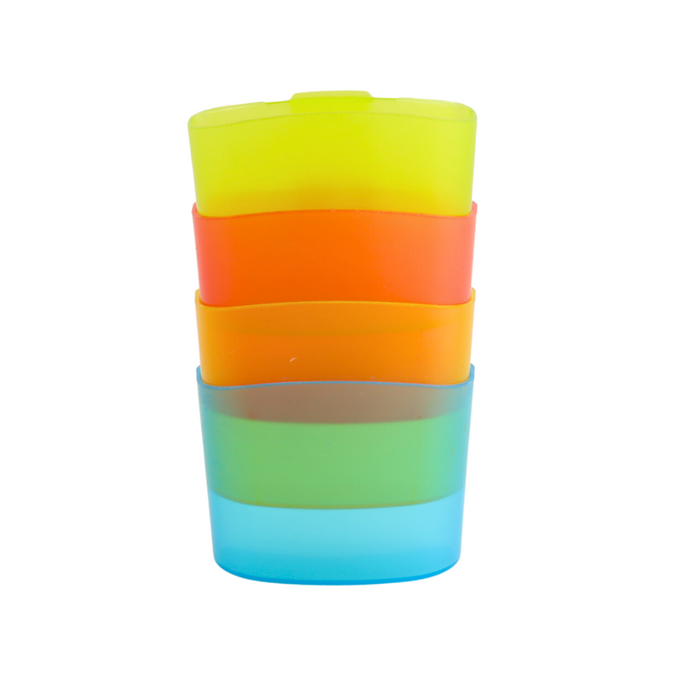 OTIX Theezakjeshouder 4 stuks Theetip Diverse Kleuren Kunststof