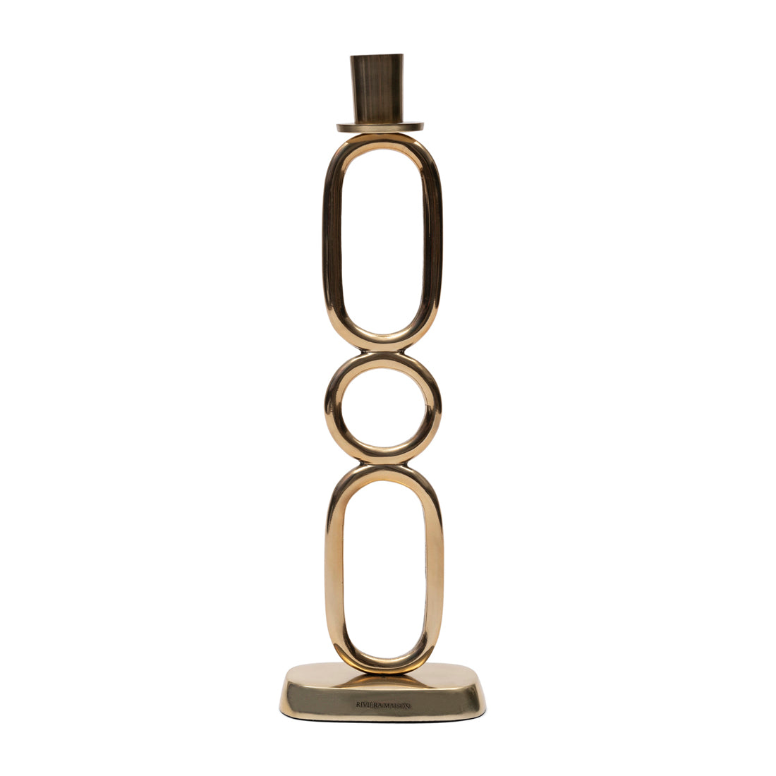 Riviera Maison Kaarsenstandaard Goud - Ainara - Aluminium, Hout