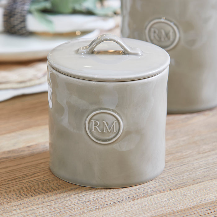 Riviera Maison Voorraadpot Grijs - Portofino - Aardewerk