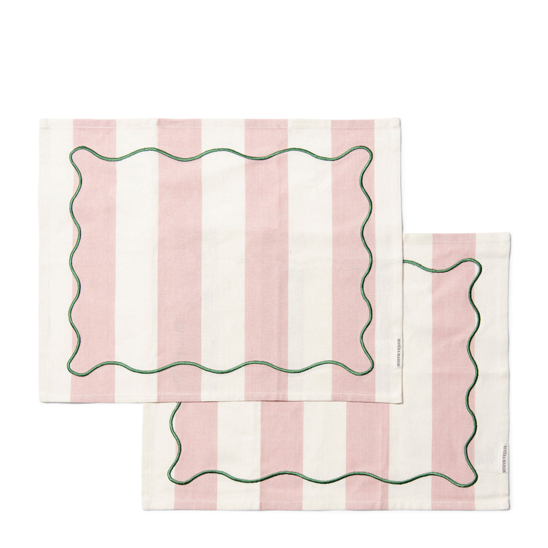 Riviera Maison Textielen Placemats Roze - Capri - Katoen (LxB) 45x35