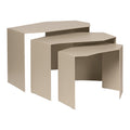 Ferm Living Shard Cluster Bijzettafel - Set van 3 - Cashmere