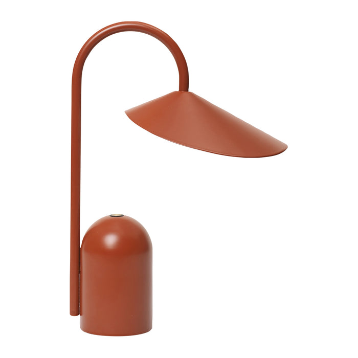 Ferm Living Arum Oplaadbare Tafellamp - Oxide Red