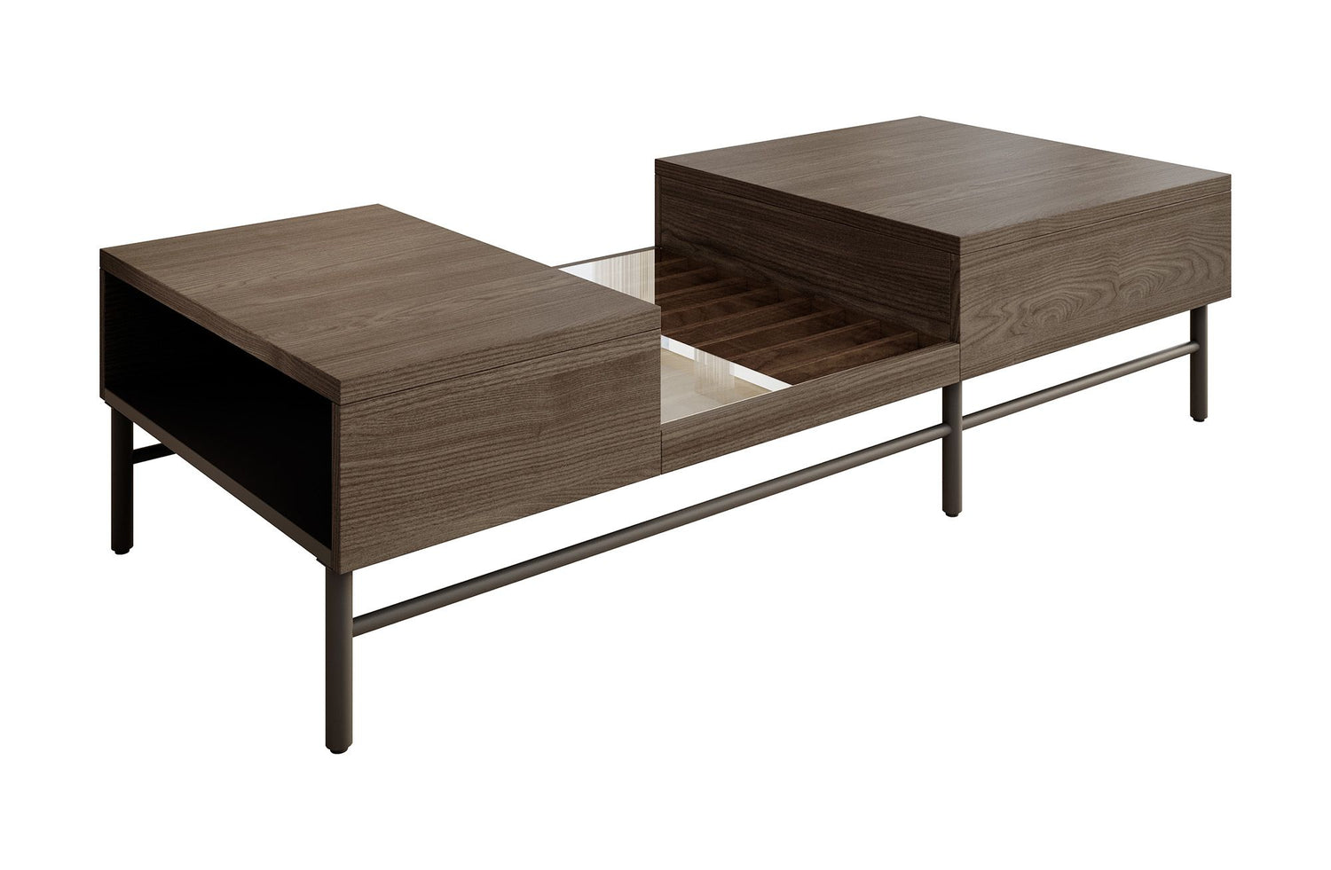Meubella Salontafel Paz - Donker eiken - 134 cm