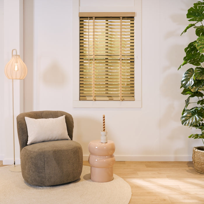 Jaloezie Hout - Hout - Naturel - Hout - 80x210x5cm (BxHxD)