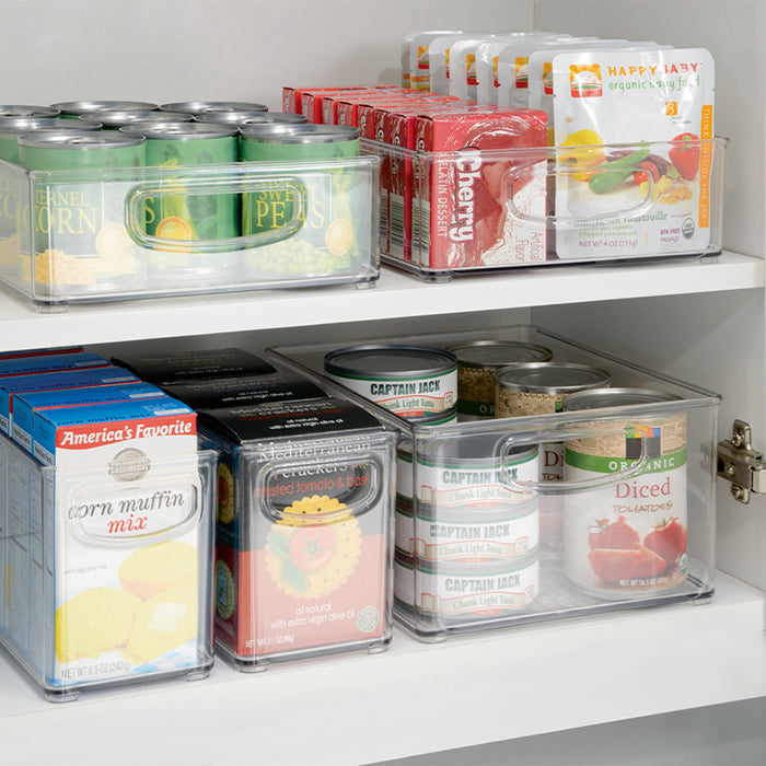 Opbergbox met Handvaten, 20.3 x 25.4 x 12.7 cm, Stapelbaar, Kunststof,