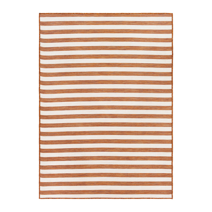 by fonQ Breezy Vloerkleed 200 x 275 cm - Steenrood / Ivoor