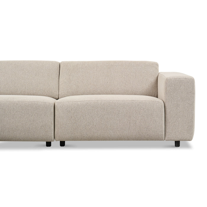 by fonQ Nova Hoekbank met Chaise Longue Links - Naturel Melange