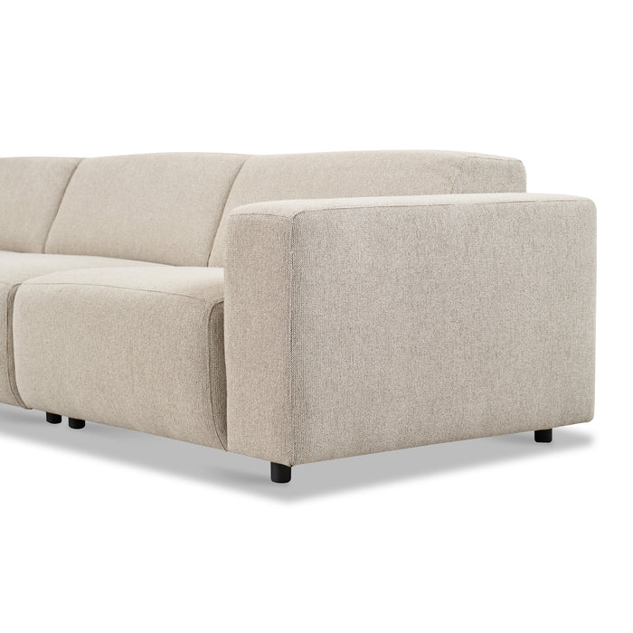 by fonQ Nova Hoekbank met Chaise Longue Links - Naturel Melange