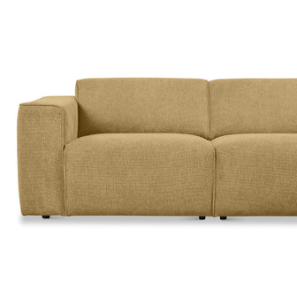 by fonQ Stretch Hoekbank Rechts - Zand Geel