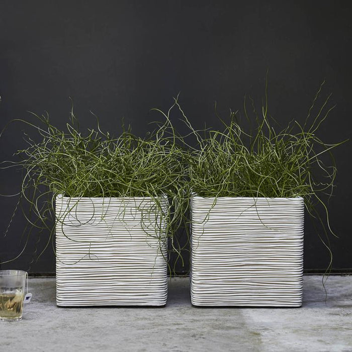 Capi Europe Nature Rib Vierkant Bloempot 30 x 30 cm