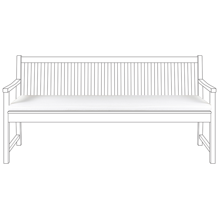 Beliani-VIVARA -Tuinkussen-Gebroken wit-169 x 54 cm-Polyester