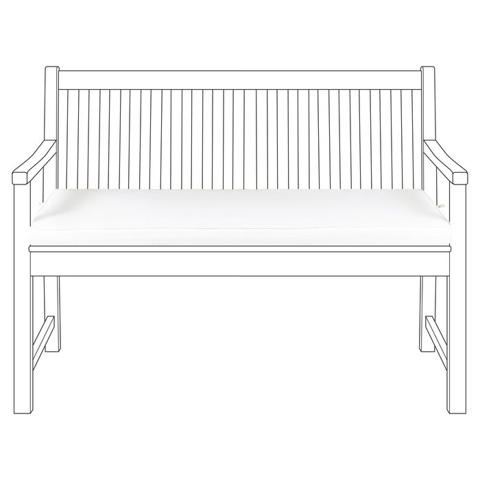 Beliani-VIVARA -Tuinkussen-Gebroken wit-112 x 54 cm-Polyester