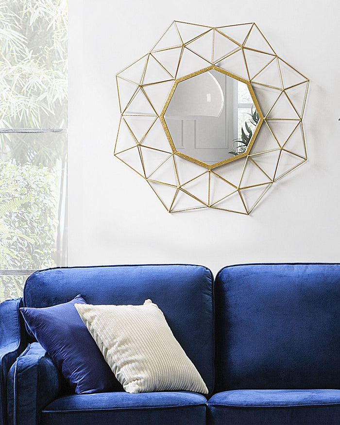 Beliani - GAILLAC - Wandspiegel - Goud - Metaal