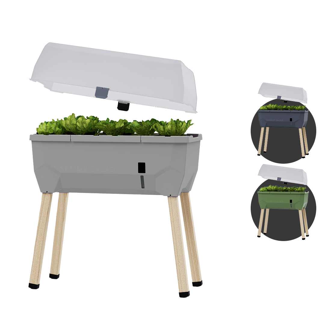 Gusta Garden - Sammy Salad - 15L Slimme bewatering kruidenpot - deksel