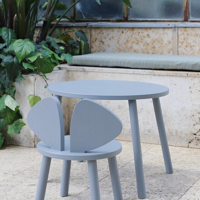 Nofred Mouse kinderstoel + kindertafel set beige