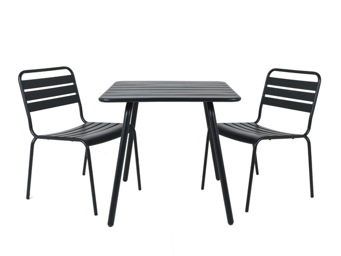 Metalen tuinset Max zwart 80 cm