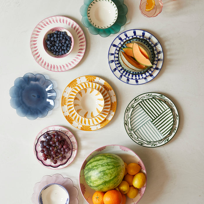 Riviera Maison schaaltje Groen - Menton - Aardewerk (ØxH) 14x6