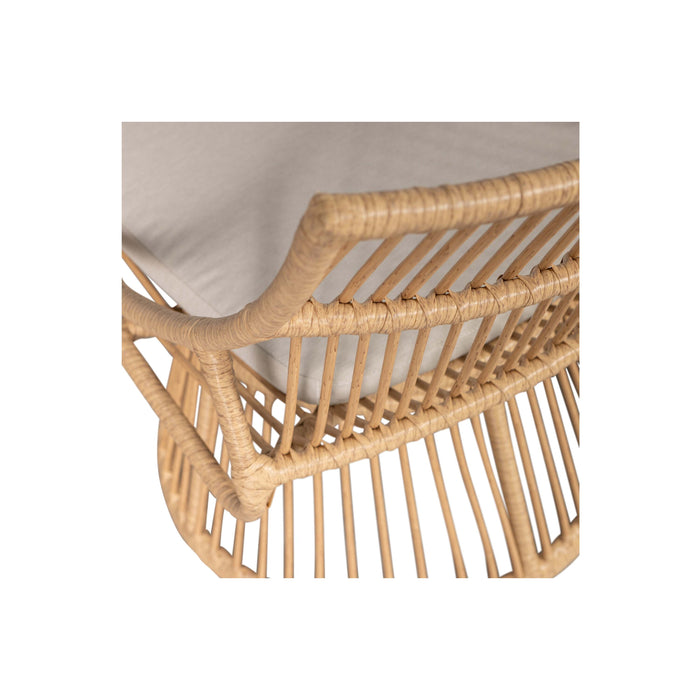 WOOOD Fauteuil Alatna - Wicker - Naturel - 80x64x53