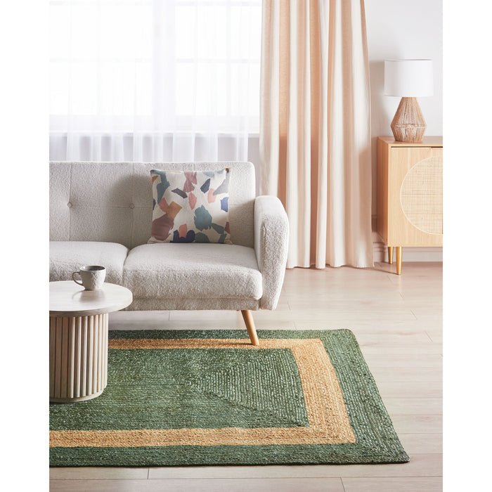 Beliani - KARAKUYU - Vloerkleed - Groen - 160 x 230 cm - Jute