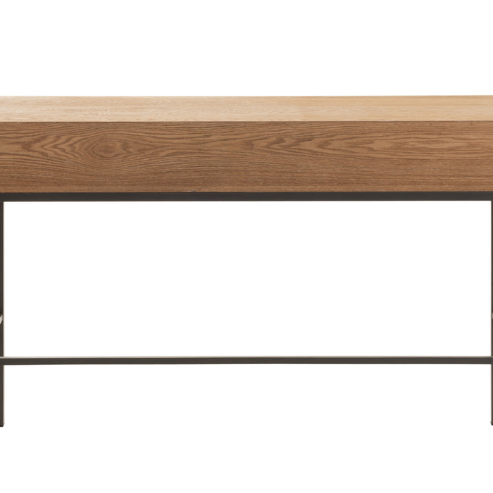 J-Line console 3 Laden - hout|metaal - naturel