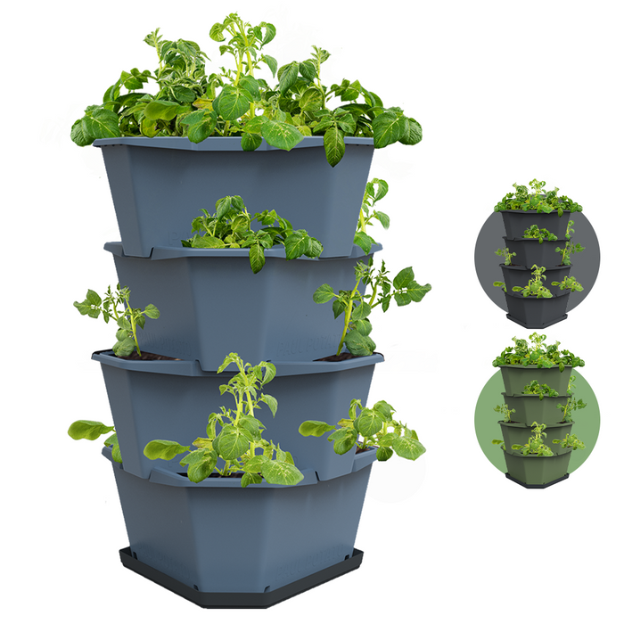 Gusta Garden - Paul Potato - Stapelbare Aardappeltoren - 4 Niveaus