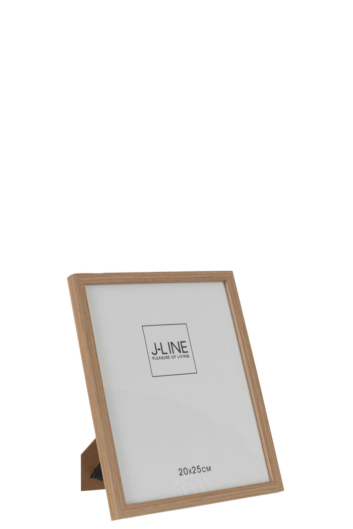 J-Line fotolijst Basic - hout - naturel - medium - 2 stuks