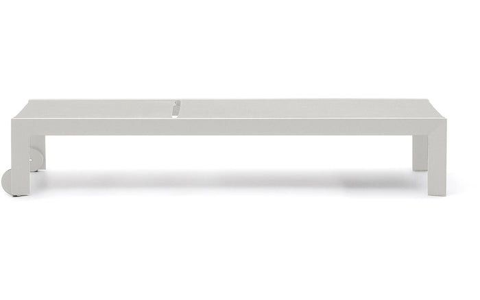 Kave Home - Canutells Aluminium Ligstoel met lichtgrijze afwerking