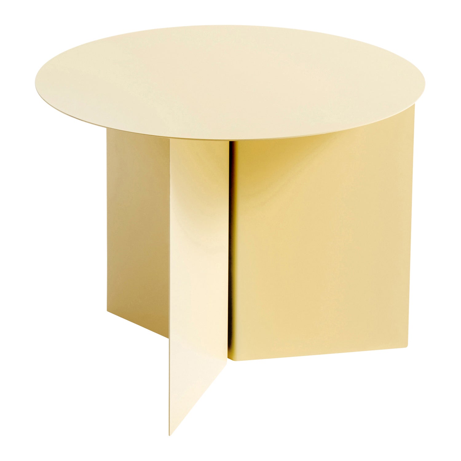 HAY Slit Table Round Bijzettafel Ø 45 cm - Pastel Geel