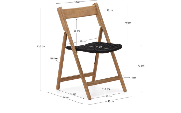 Tuinstoel Dandara, Tuinstoel inklapbaar