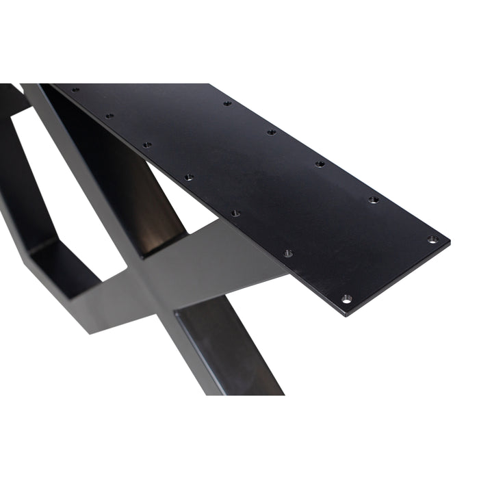 WOOOD X-Poot Picknick Buiten Tablo - Metaal - Zwart - 70x142x13