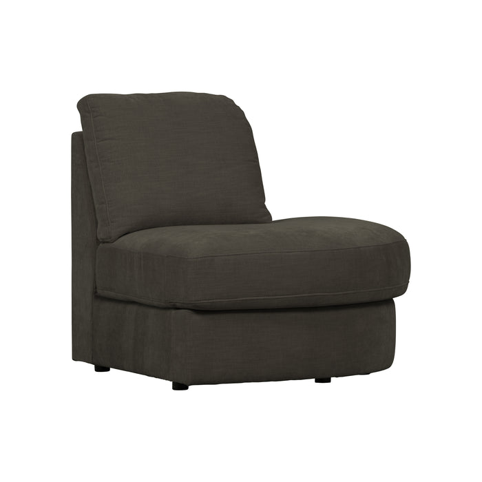 vtwonen Family 1-Zits Bank Element Ronde Hoek Rechts -Polyester -Zwart