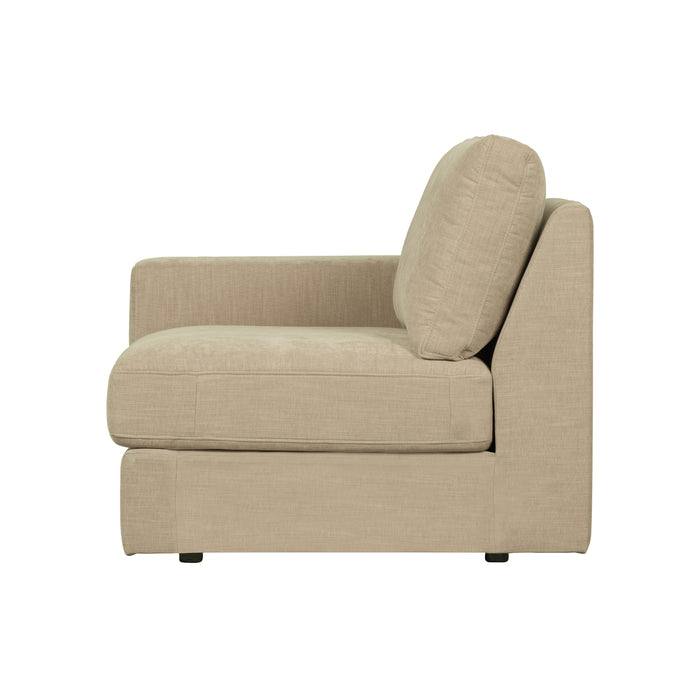 vtwonen Family 1-Zits Bank Element Met Arm Links - Polyester - Zand