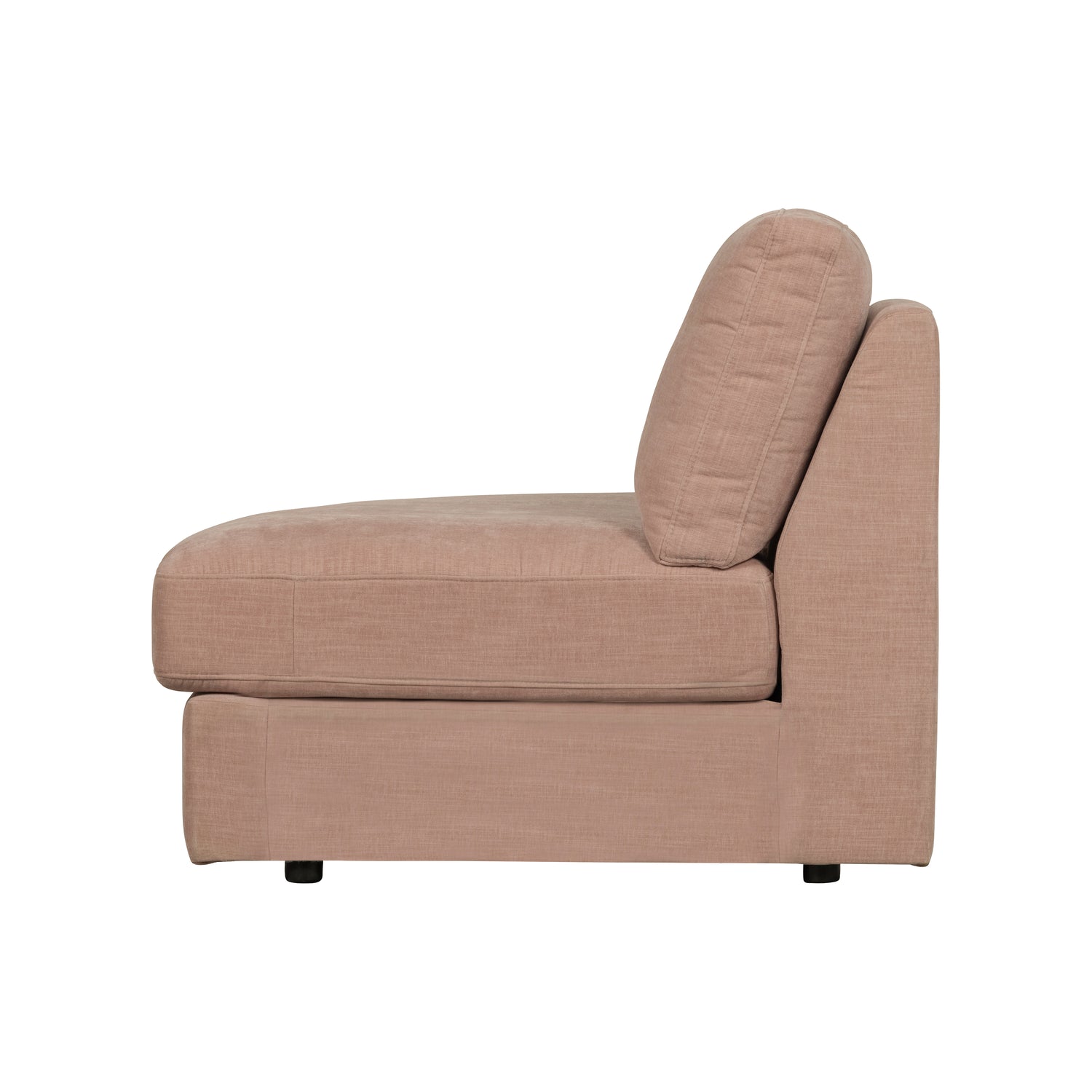 vtwonen Family 1-Zits Bank Element Ronde Hoek Links - Polyester -Roze