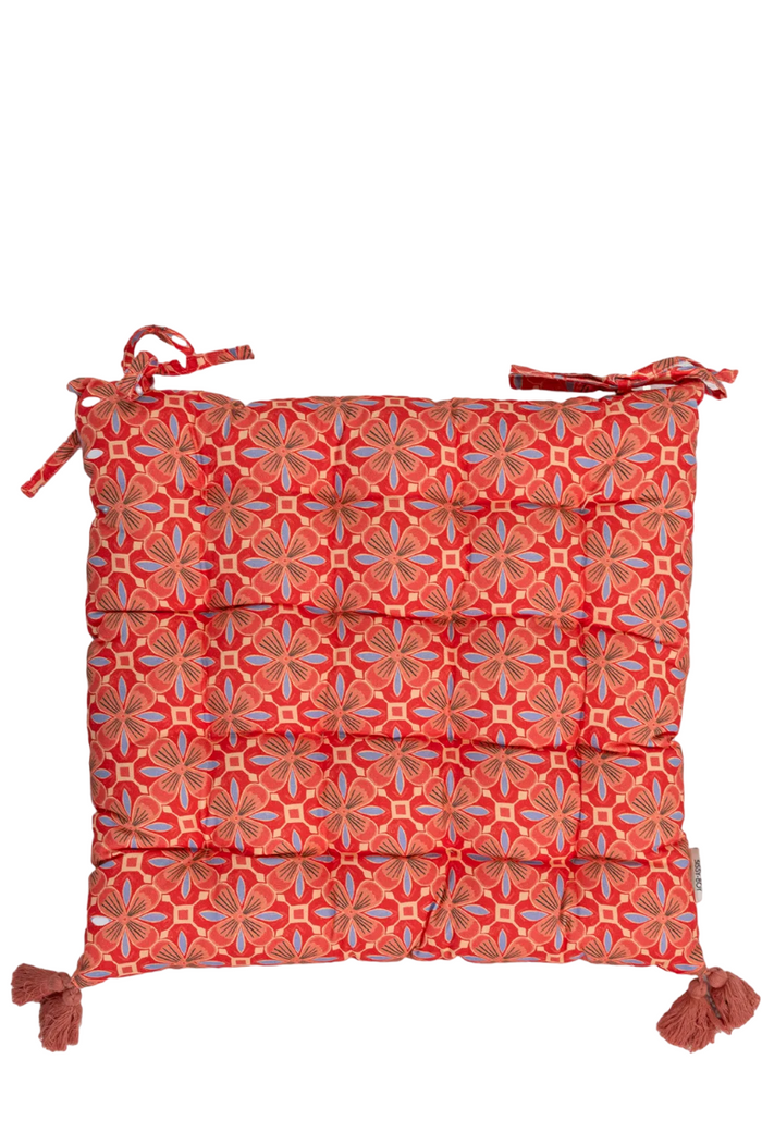 Sissy-Boy Rood tuinkussen met bloemenprint