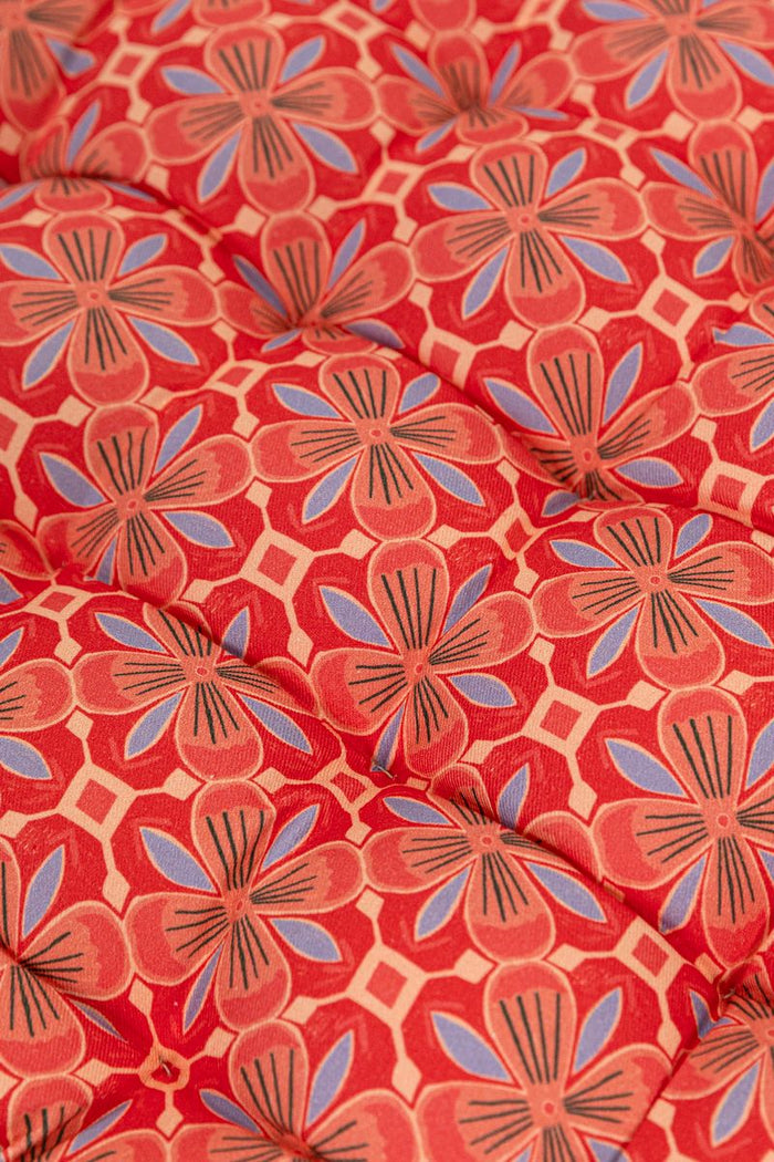 Sissy-Boy Rood tuinkussen met bloemenprint