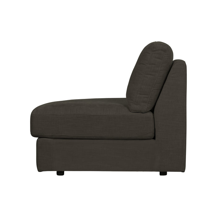 vtwonen Family 1-Zits Bank Element Ronde Hoek Links - Polyester -Zwart