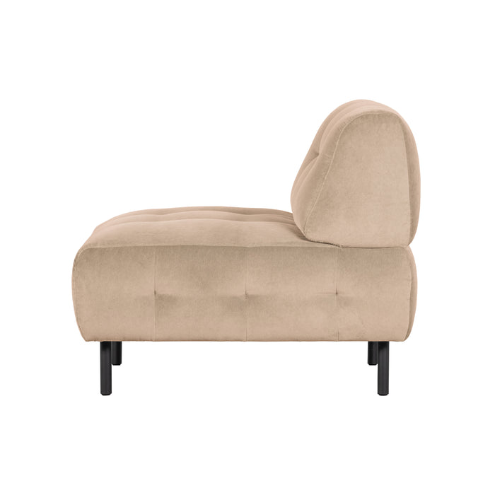 WOOOD Lloyd Fauteuil - Velvet - Sea Salt - 75x90x90