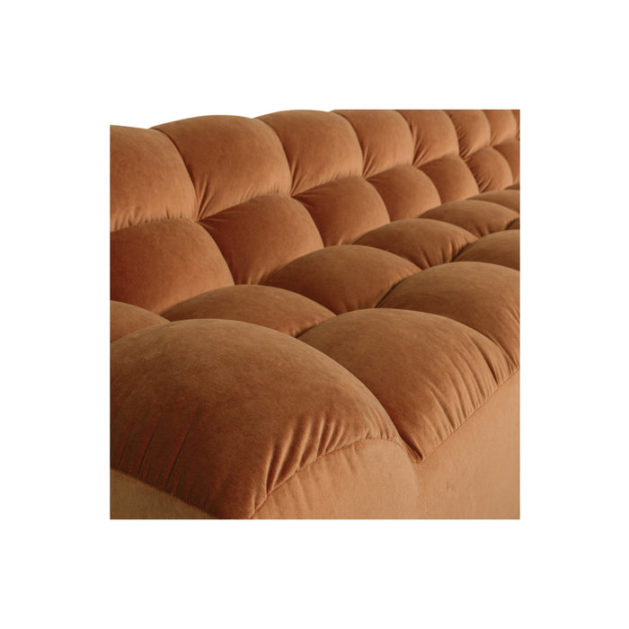 WOOOD Allure Chaise Longue Bank Rechts - Fluweel - Terra - 79x324x165