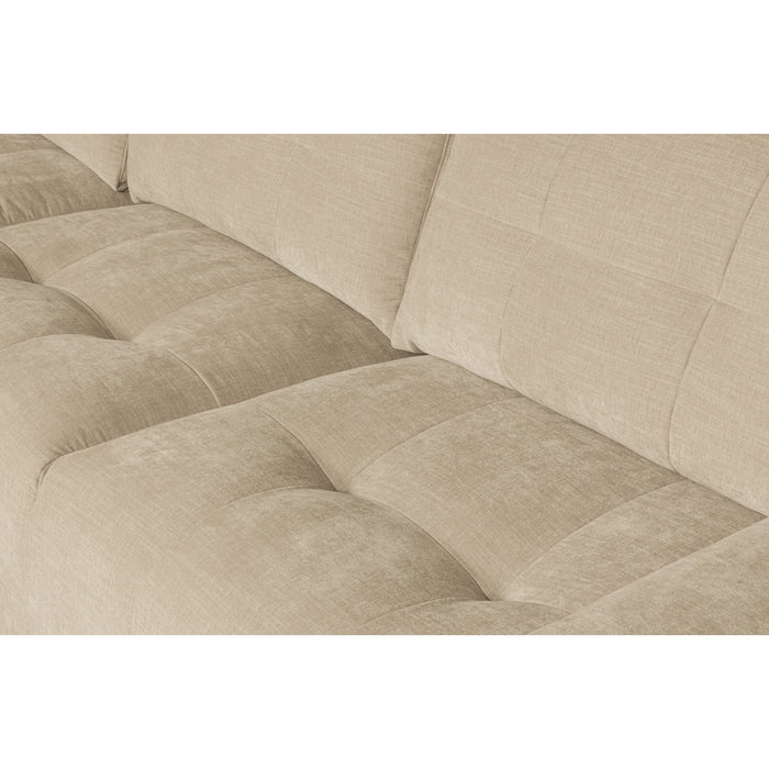 vtwonen Bar Chaise Longue Links - Stof - Zand - 87x280x170